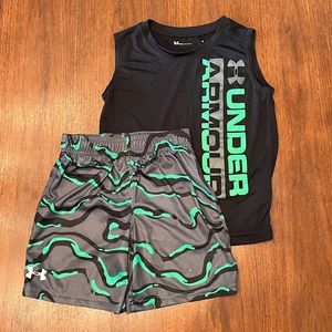 Under Armour Little Boys Tank and Shorts Set